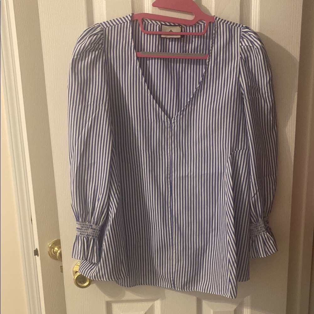 Blue Striped Women's Top